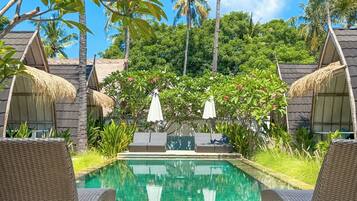 Outdoor pool, open 7:00 AM to 8:30 PM, sun loungers