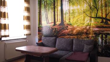 Fernseher, DVD-Player, Stereoanlage