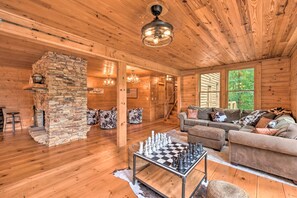 House (5 Bedrooms) | Interior - Lakefront Glass House Cabin w/ Mountain Views! (Jasper)