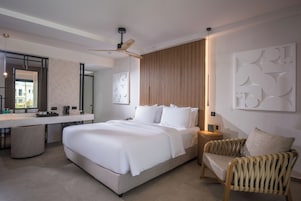 Sábanas de algodón egipcio, ropa de cama de alta calidad y minibar 