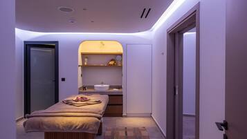 Body treatments, aromatherapy, deep-tissue massages, prenatal massages