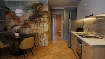 Classic Apartment | Dapur peribadi | Bekalan pembersihan