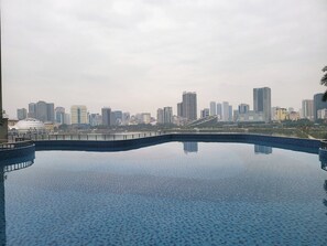 Indoor pool, seasonal outdoor pool