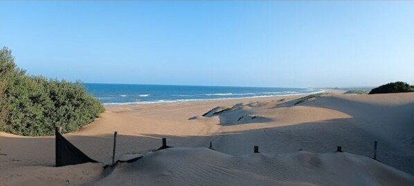 Uitzicht op strand/zee