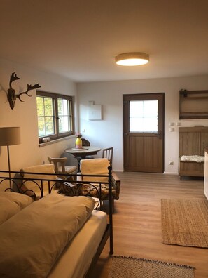 1 makuuhuone, vuodevaatteet