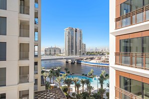 City-Apartment | Blick vom Balkon