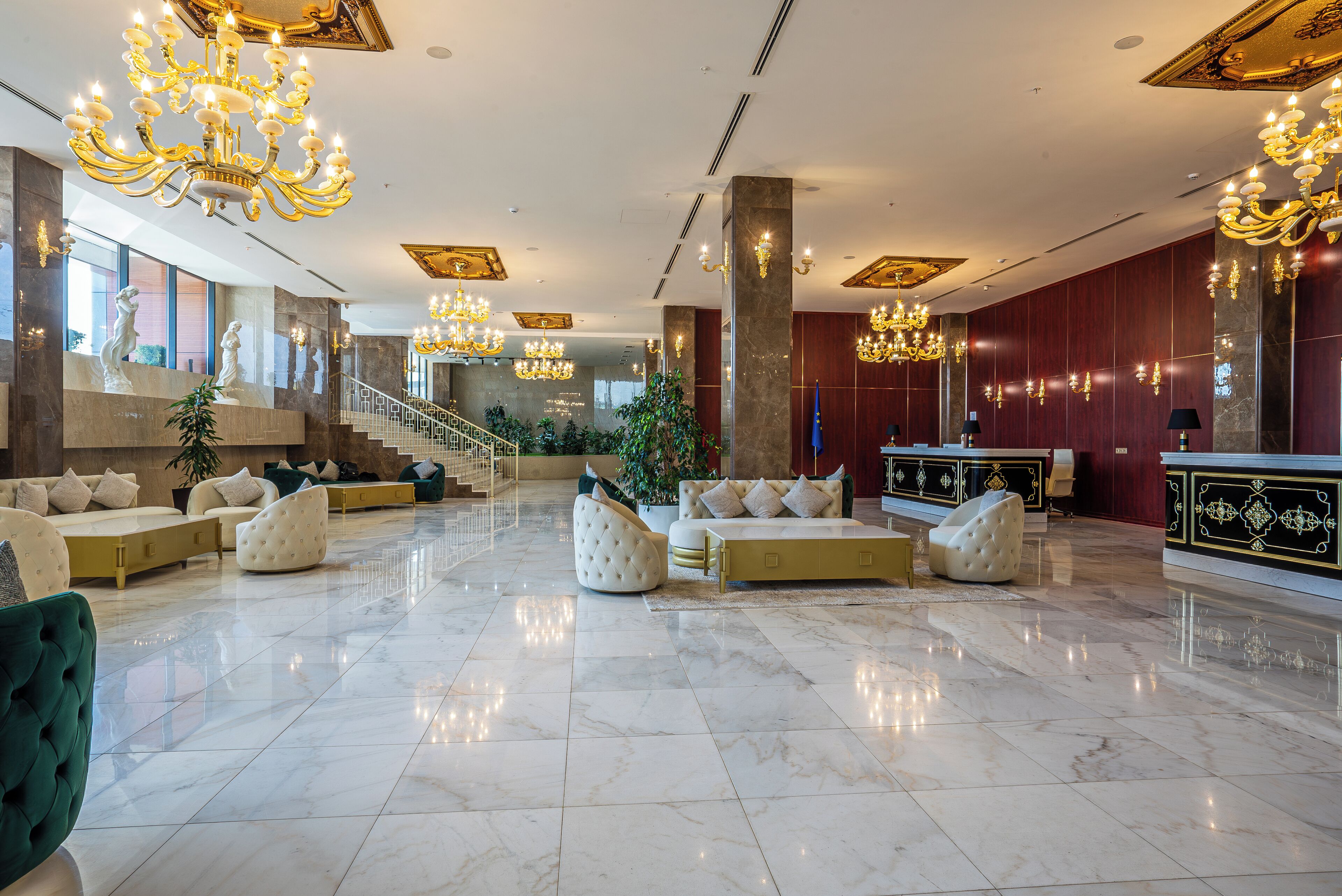 Zona de estar del vestíbulo