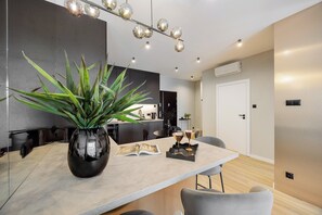 Executive Apartment, 1 Bedroom | Blackout drapes, soundproofing, iron/ironing board, free WiFi