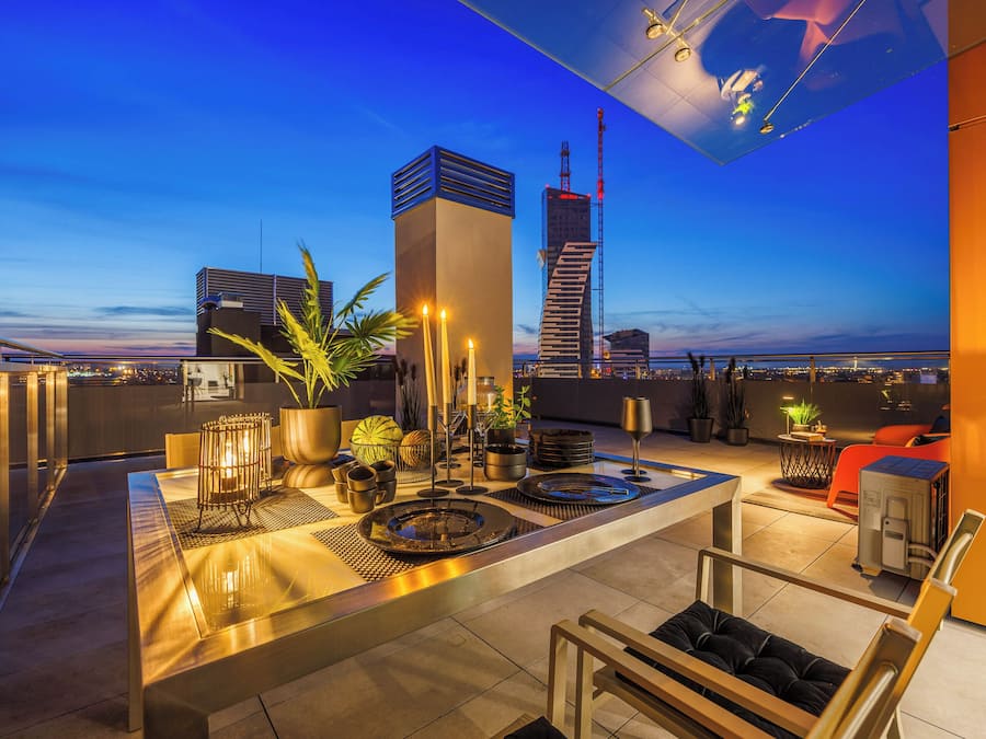 Panoramic Apartment, 2 Bedrooms, Terrace, Tower | Balcony view