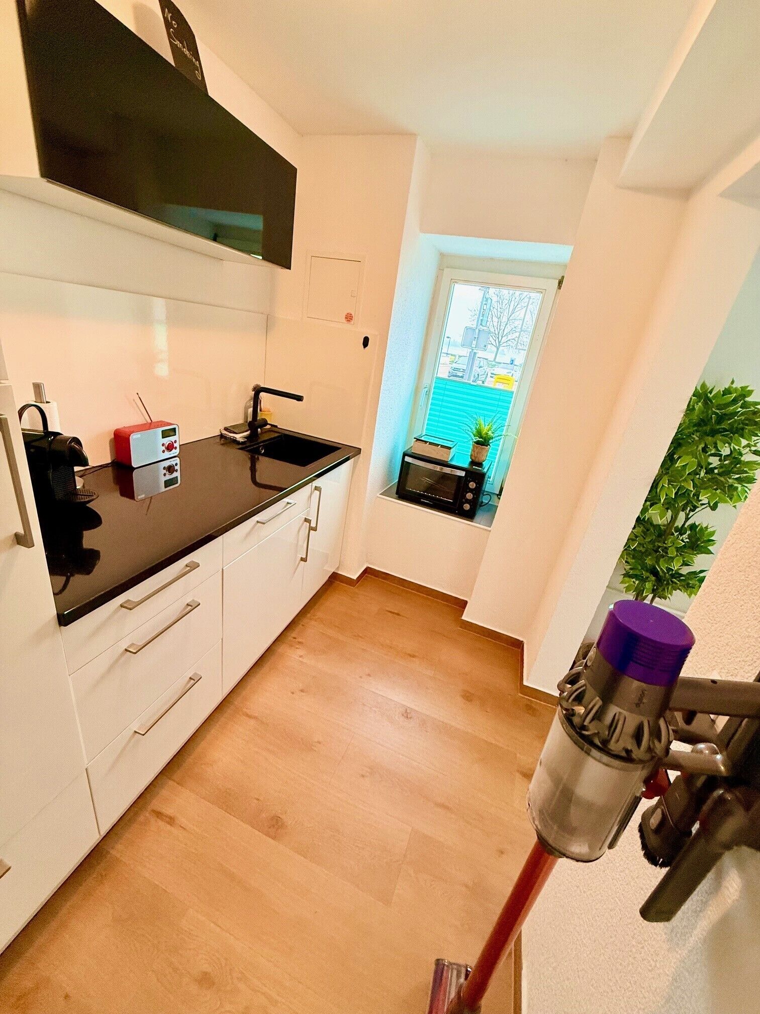 Refrigerador, microondas, horno, placa de cocina