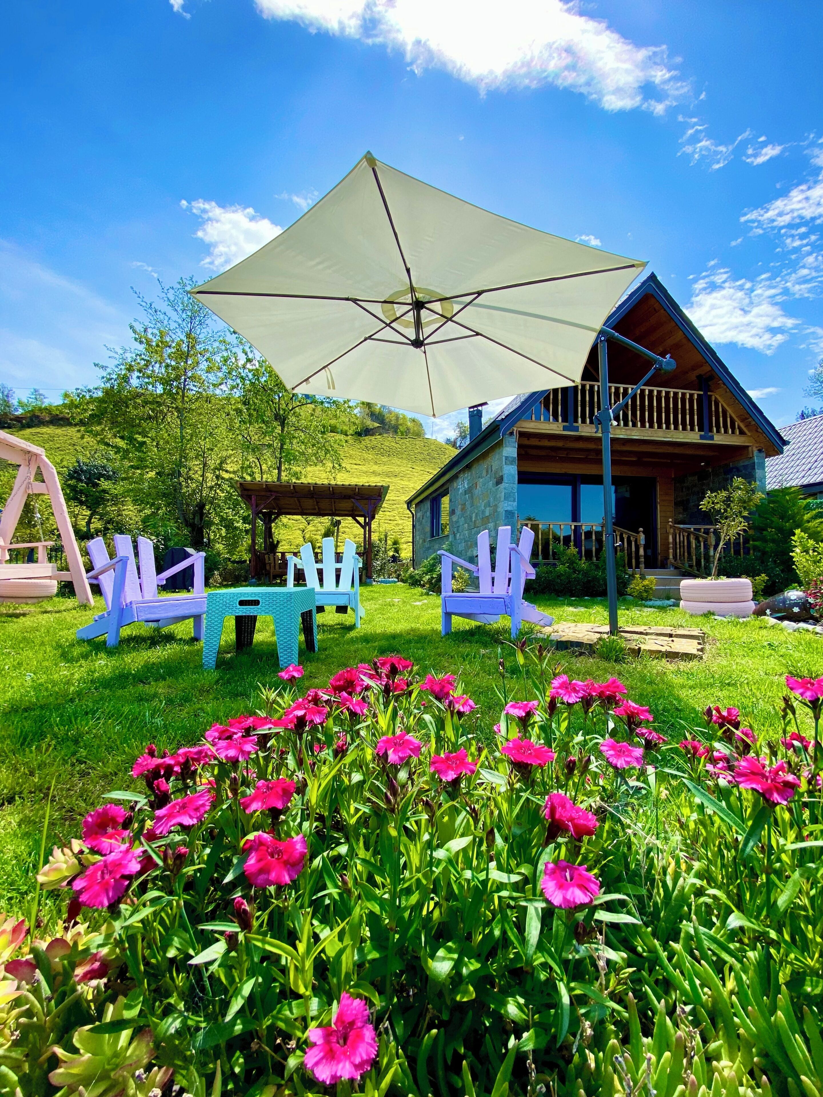 Familienbungalow, Mehrere Betten, Meerblick, zum Garten hin | Verdunkelungsvorhänge, schallisolierte Zimmer, kostenloses WLAN