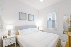 3 bedrooms, iron/ironing board, travel cot, WiFi