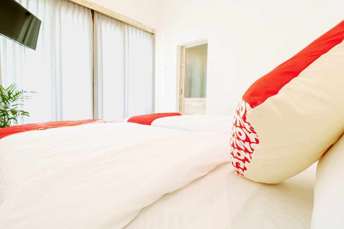 Kamar Twin Deluks | Ruang kerja ramah laptop, Wi-Fi gratis, dan seprai linen