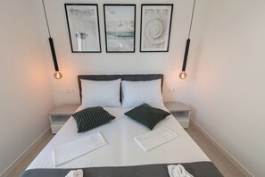 2 bedrooms, iron/ironing board, free WiFi, bed sheets - Two-bedroom apartment with pool & jacuzzi  (Novalja)