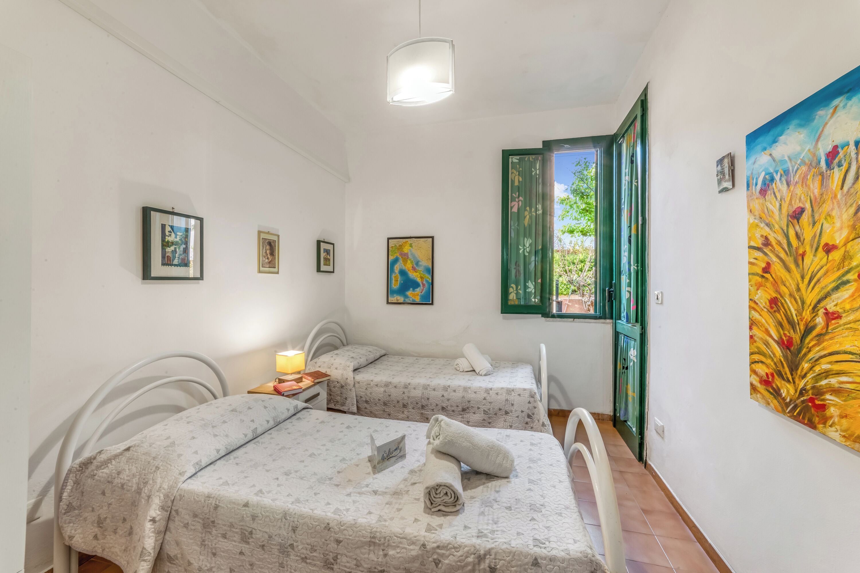 Family House, Multiple Bedrooms (Villetta Tamari 300 meters from the) | 2 bedrooms, free WiFi, bed sheets