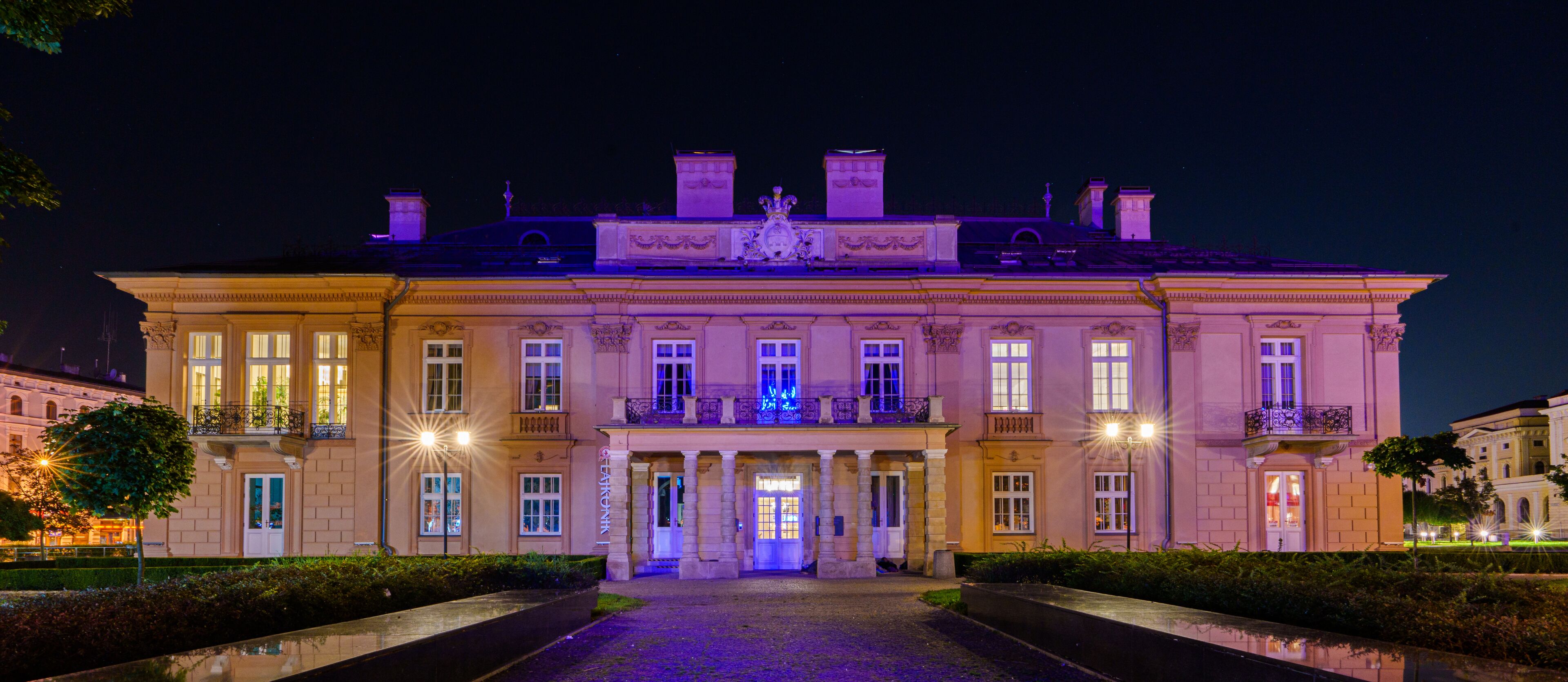 Front of property – evening/night