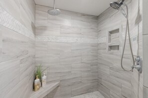 Shower, hair dryer