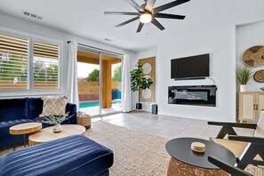 Smart TV, table football, ping pong