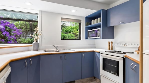Fridge, microwave, oven, stovetop - Serenity on the Esplanade - walk to town (Queenstown)
