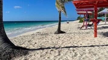 Sun loungers, beach towels