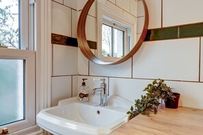 Shower, hair dryer