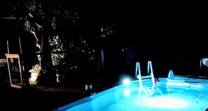 Bainbridge Island Dome Tent on a Farm with a Pool