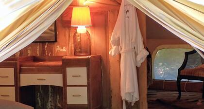 Bainbridge Island Dome Tent on a Farm with a Pool