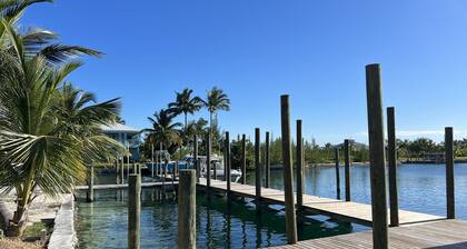Big Yellow House with Dock on Deep Water Canal and Dock Power Available