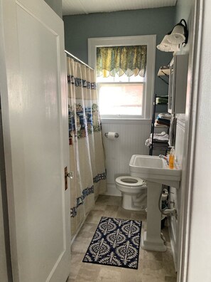 Secador de pelo, toallas, jabón, shampoo