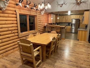 Dining - Gorgeous Log Home with Incredible Views
(Thermopolis)