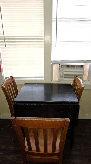 Dining - All Aboard! DB #2--1 BR Cottage with Living Room, Walk to the Beach, Dogs OK! (Port Aransas)