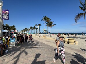 En la playa 