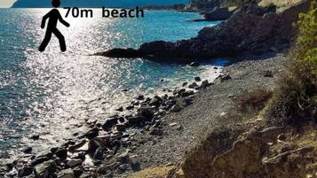 En la playa