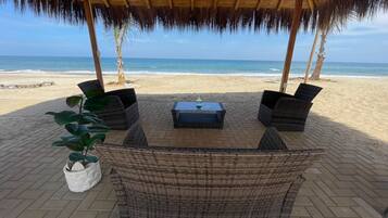 Vista a la playa o el mar