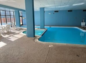 Indoor pool, a heated pool