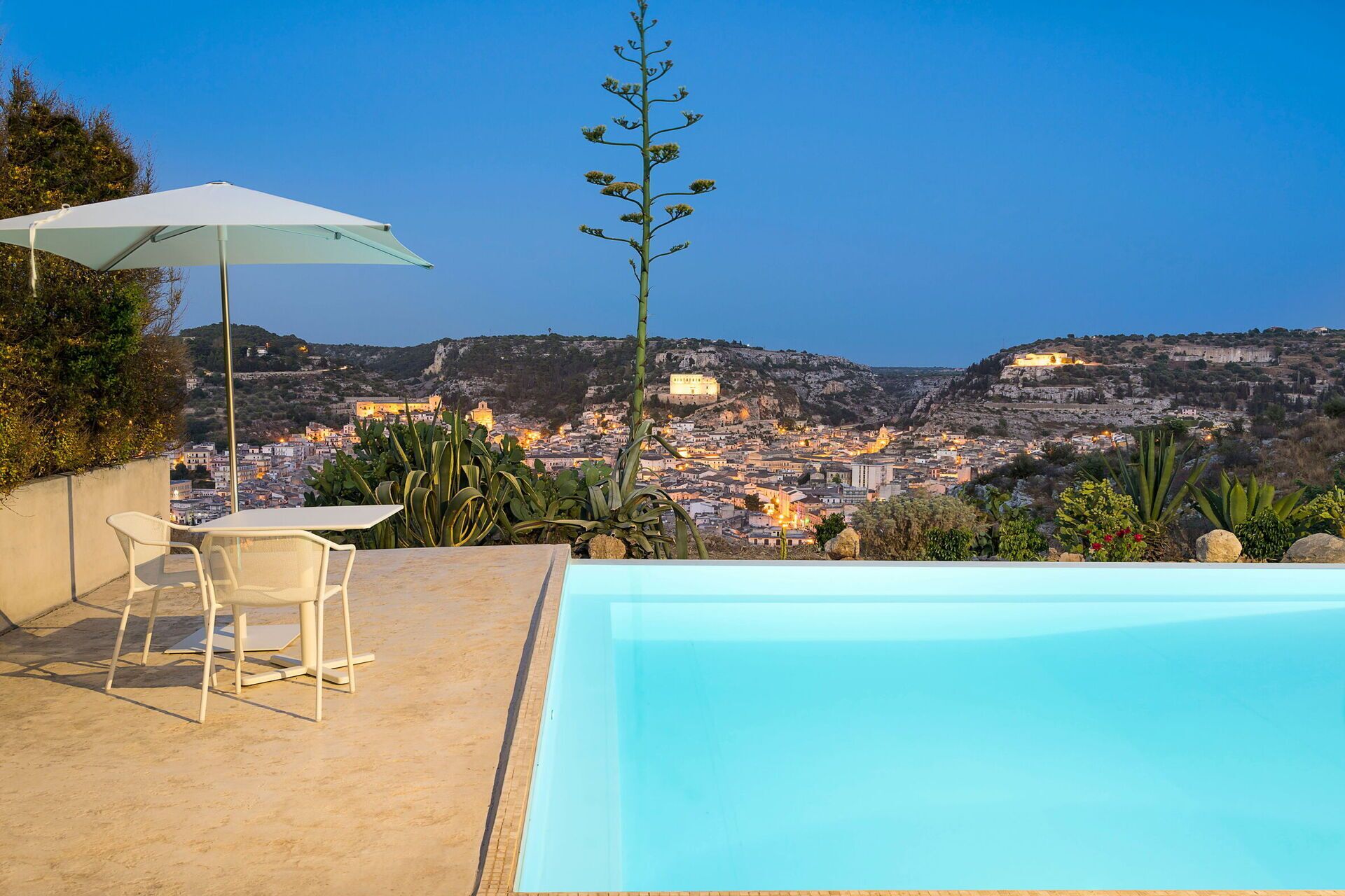 Una piscina riscaldata