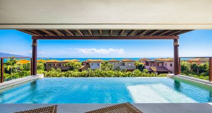 New Luxury Unit at El Encanto Ocean View Retreat, Private Pool, Golf Cart.