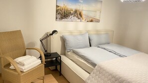 2 bedrooms, in-room safe, iron/ironing board, WiFi