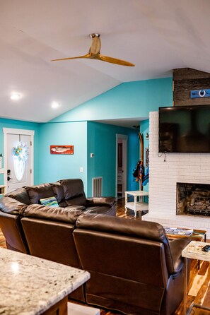 TV connectée, cheminée