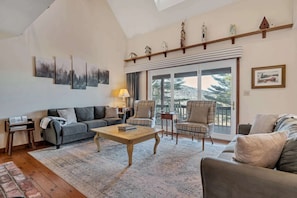 TV, fireplace, offices