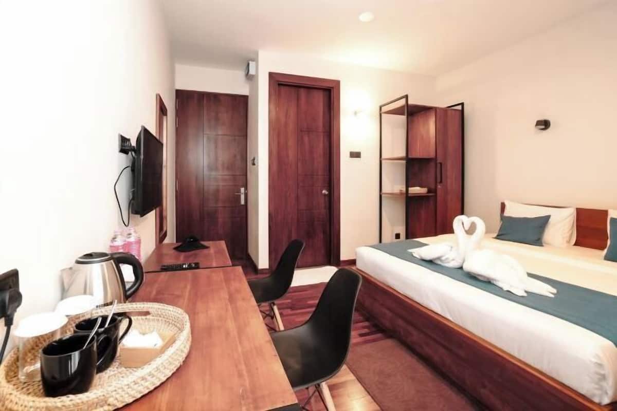 1 quarto, individualmente decorados, individualmente mobiliados