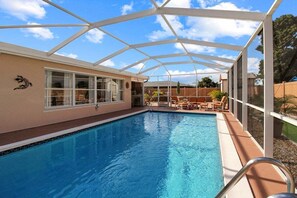 Una piscina riscaldata
