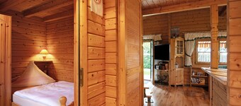 Holiday Home 'Haus Cürsgen - Blockhaus Jana' with Private Terrace and Wi-Fi