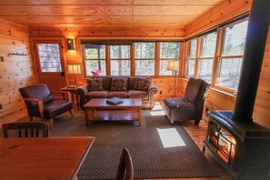 تلفزيون، مدفأة، مكتب