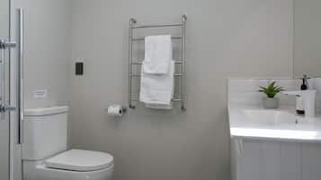 Hair dryer, towels