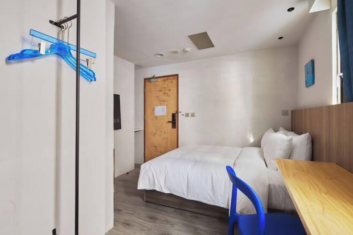 Desk, blackout curtains, iron/ironing board, free WiFi