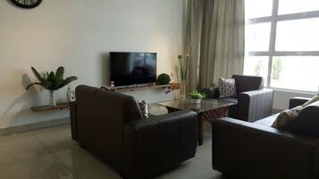 Deluxe Villa | Ruang tamu | Pemain DVD