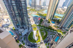 View from property - Amazing 3BR Burj Khalifa & Fountain View (Dubai)
