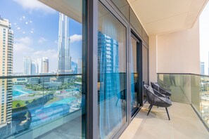 View from property - Amazing 3BR Burj Khalifa & Fountain View (Dubai)