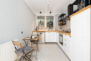 Microwave, oven, dishwasher, electric kettle
